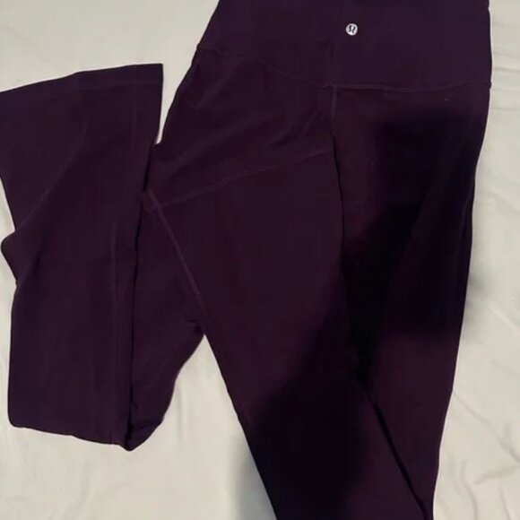 NWT lululemon Align Mini-Flare Pant *XShort Dark Magenta - Picture 4 of 4